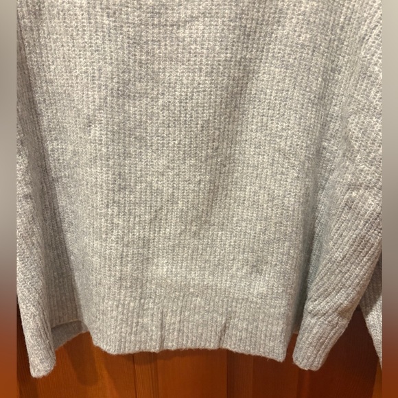 Lulus Pretty Cute Heather Grey Mock Neck Backless Sweater - Picture 6 of 17